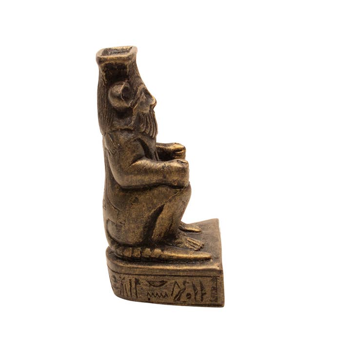 Discoveries, Inc. - Wholesale Decorative Figurine - Bes Statue Bronze - Egyptian God - 3.5"