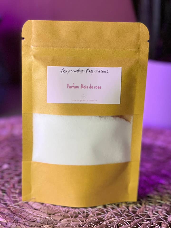 BOIS DE ROSE perfume vacuum cleaner powder for wholesale by Laura's pretty candle