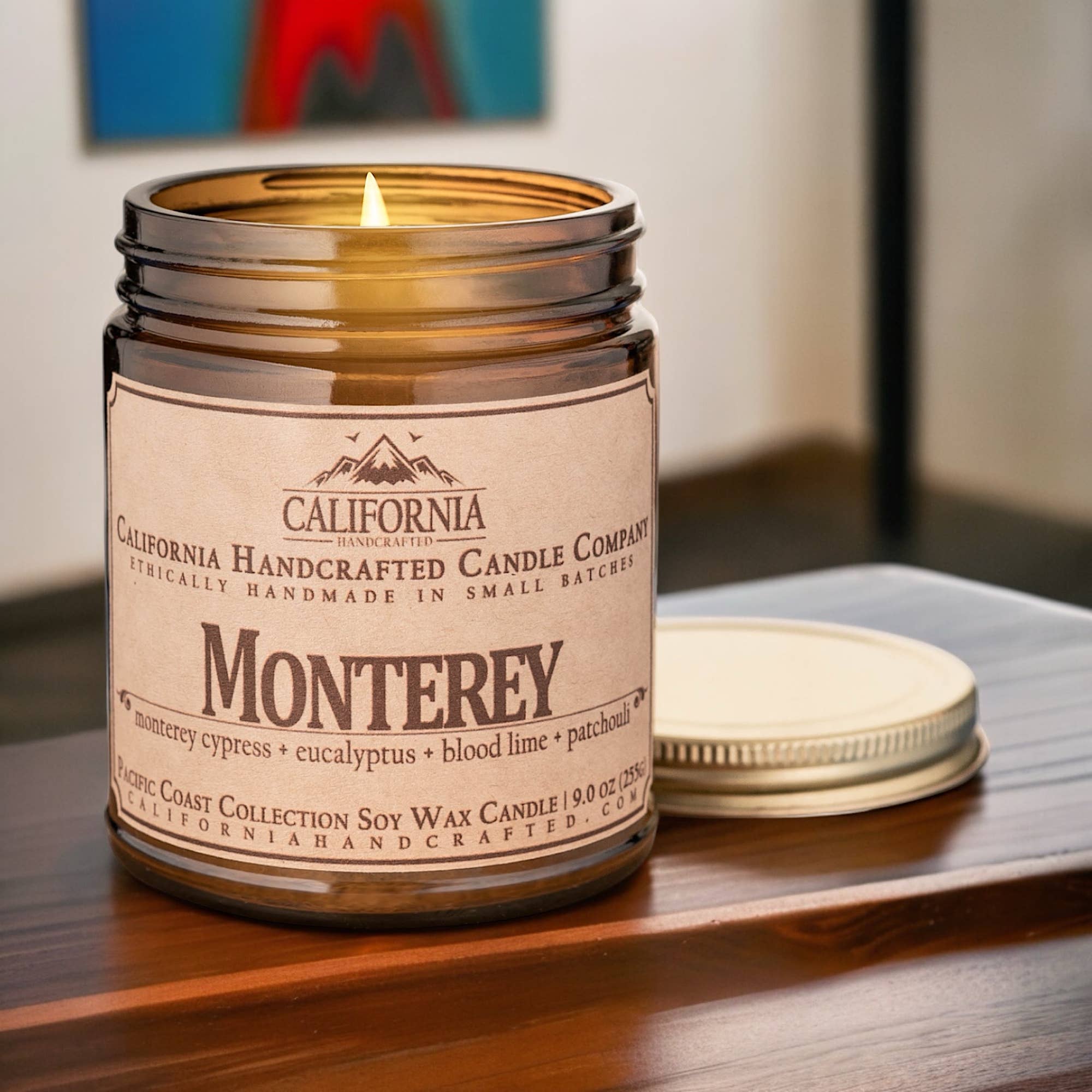 California Handcrafted - Wholesale Jar/filled candle - Monterey Coconut Apricot Jar Candle5