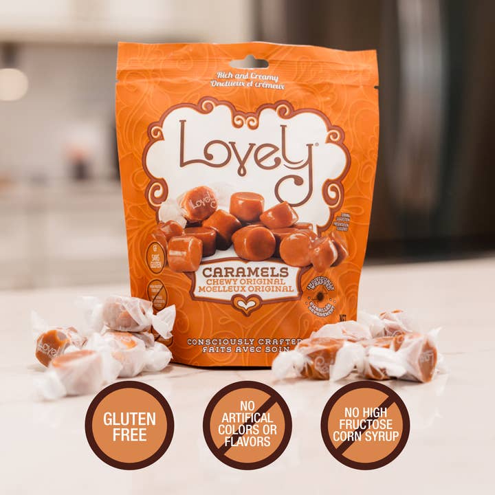 Lovely Candy Company - Wholesale Caramel - Bulk Original Caramel Candy - 10lb, Gluten Free, Non-GMO