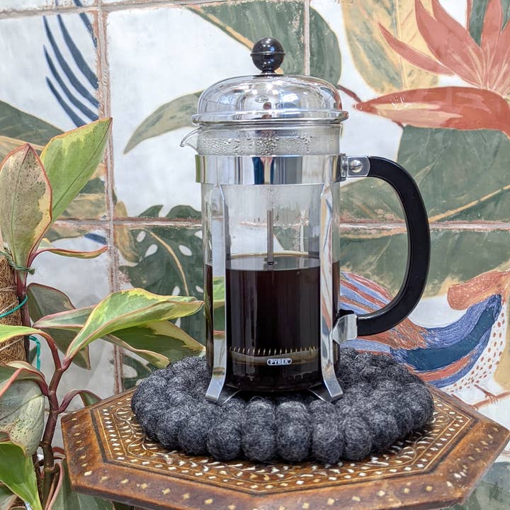 Cool Trade Winds - Wholesale Placemat - Fun Felt Wool Ball Placemat / Trivet8