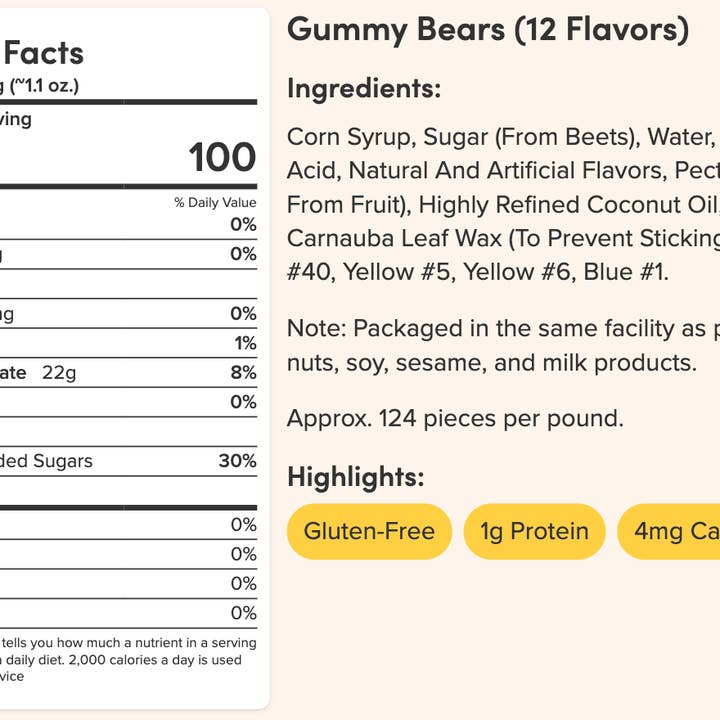 Nuts.com - Wholesale Gummy - Gummy Bears (12 Flavors) - 2 oz.