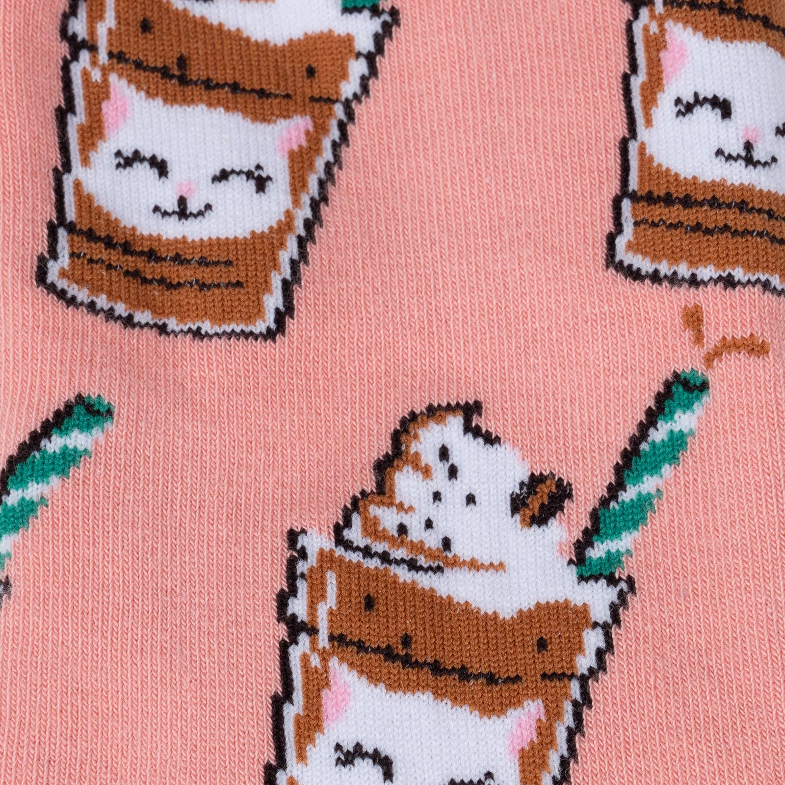 Sock it To Me - Wholesale Socks - Women's - Cat-puccino Crew Socks5