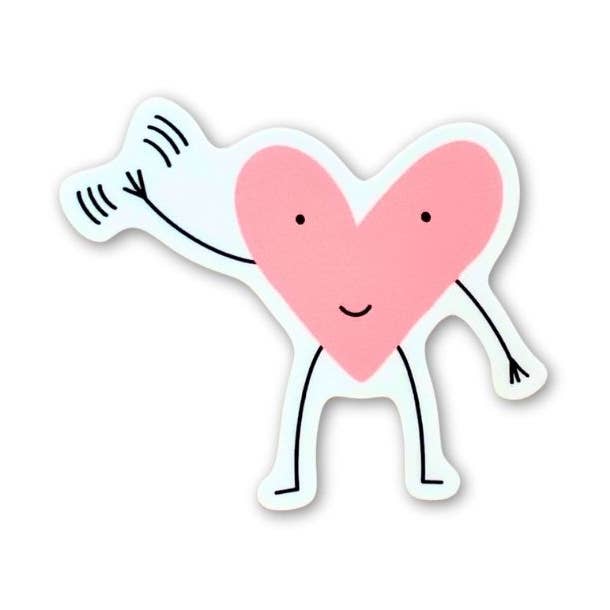Heart Buddy Vinyl Sticker | 3x3" for wholesale by Queen Fayzel