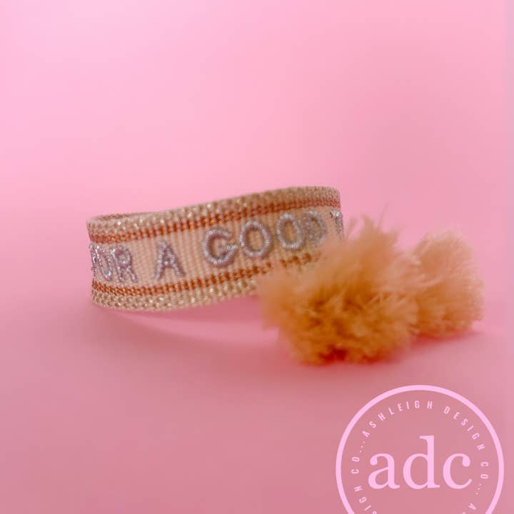 AshleighDesignCo – wholesale Woven/braided bracelet – HERE FOR A GOOD TIME Bracelet 1