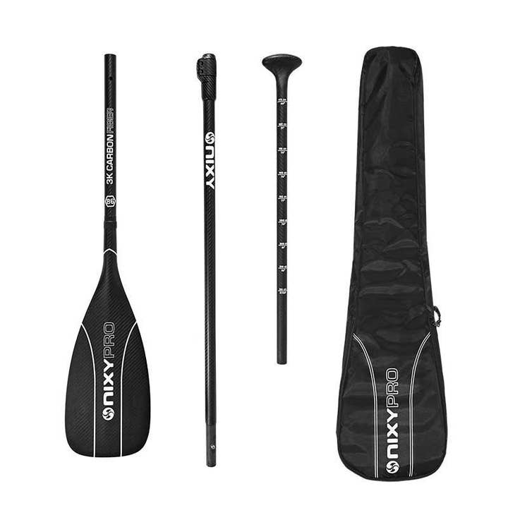 NIXY 3-delt justerbar 100% 3K kulfiber SUP Pro Paddle for engroshandel hos NIXY Sports