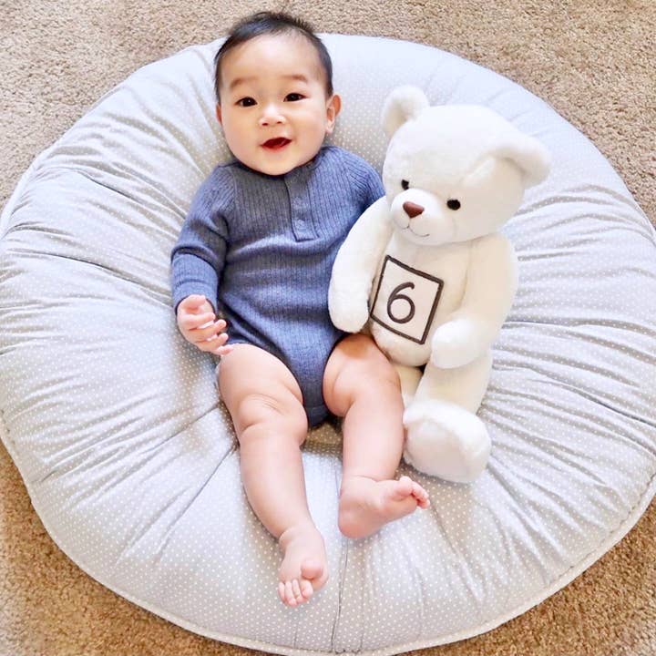 GooseWaddle + Pello – wholesale Floor pillow – Serenity Light Gray Pello Floor Cushion3