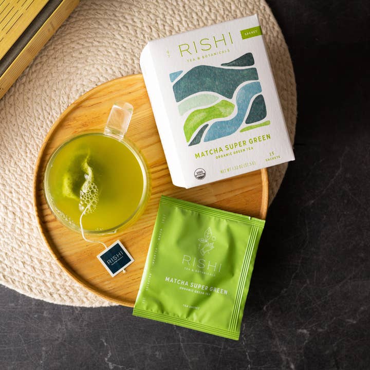 Rishi Tea & Botanicals - Wholesale Health/Detox Tea - Matcha Super Green Organic Green Tea Sachets0