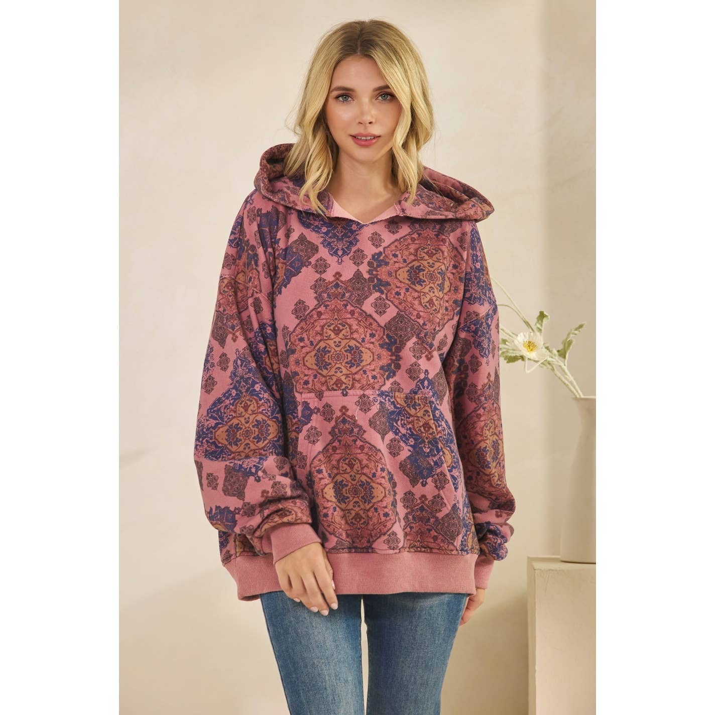 Veveret – wholesale Hoodie - Dam – Tryckt fleecehuvtröja20