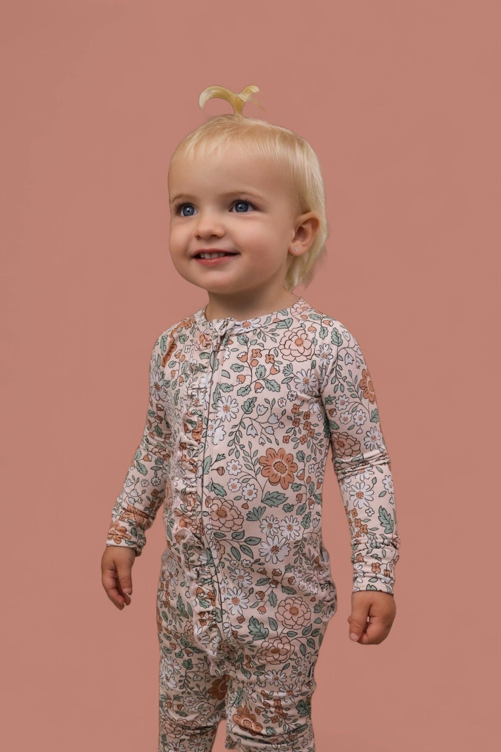 Dream Big Little Co. - Wholesale Jumpsuit - Baby - AUTUMN BLOSSOM DREAM RUFFLE ROMPER12