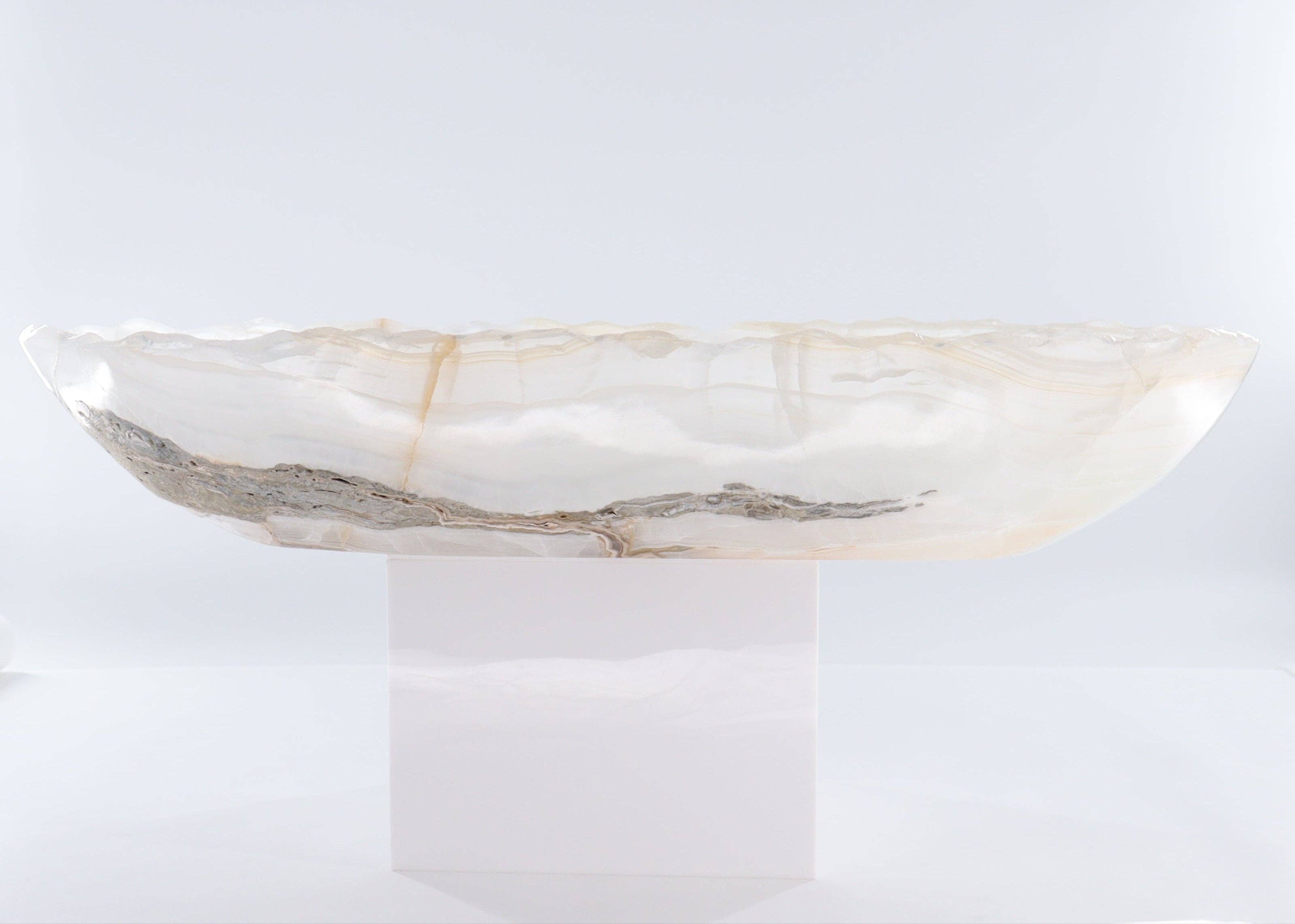 Mi Esperanza Minerals - Wholesale Decorative Plate/Dish/Bowl - Onyx Canoe Bowl4