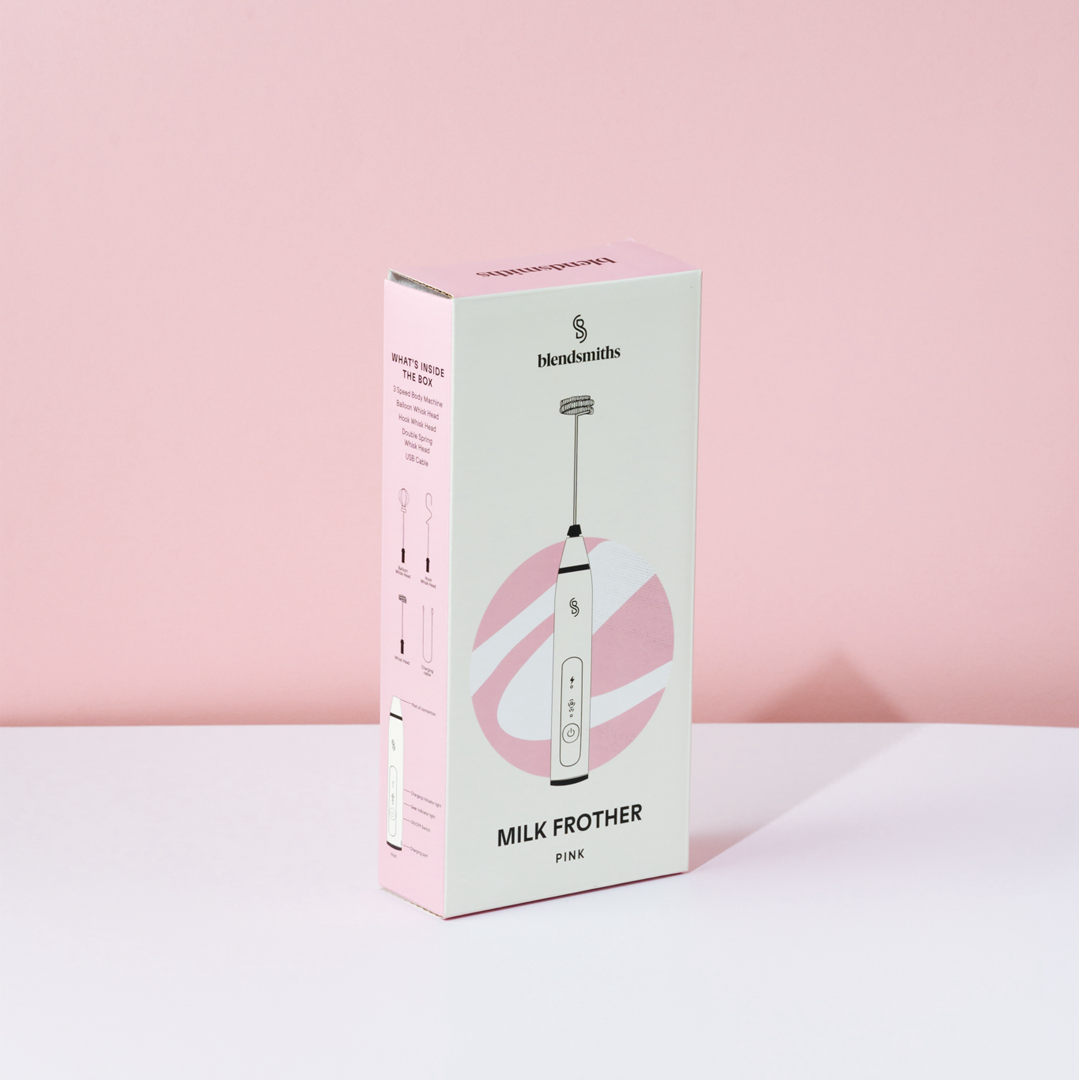 Blendsmiths Drinkmakers - Wholesale Kitchen Tool/Gadget - Handheld Milk Frother - Pink1