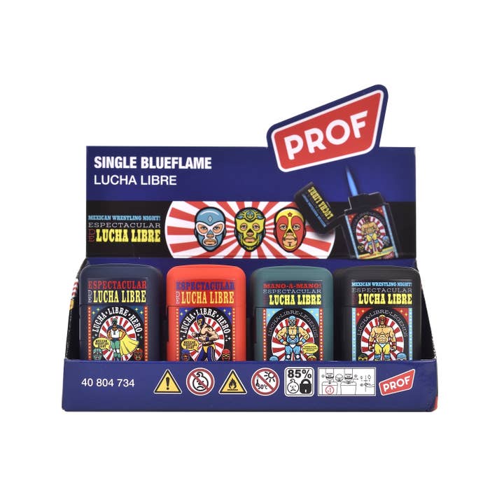 PROF - Vendita all'ingrosso Accendini - 20 ACCENDINI LUCHA LIBRE CAPSULE JETFLAME PROF1