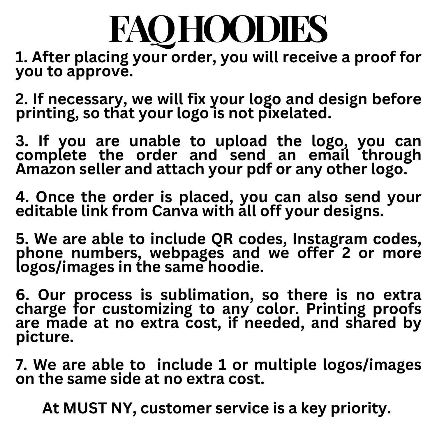 Must NY - Wholesale Hoodie - Unisex - Custom Personalized Sweatshirt Hoodie with Text & Design1