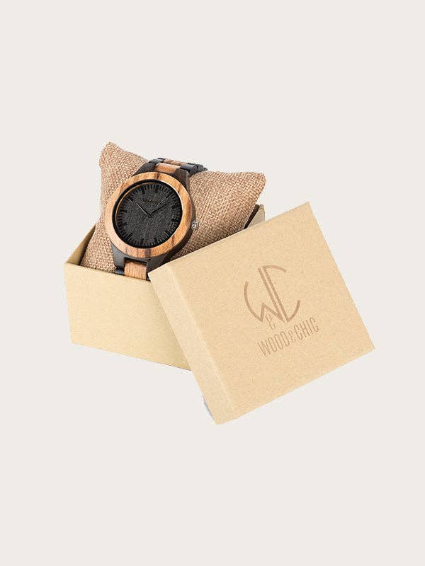 Wood&Chic – Engroshandel Armbåndsur - Herre – Kalmia mænds kvarts træ ur2