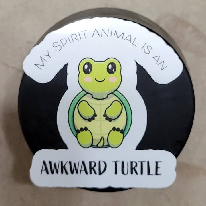 Min andedjur är en besvärlig sköldpadda klistermärke | Laptop Stick för wholesale av CraftdeeD