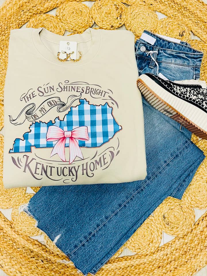 Kentucky Crewneck Sweatshirt Mit gamle Kentucky-hjem for engroshandel hos Juneberry