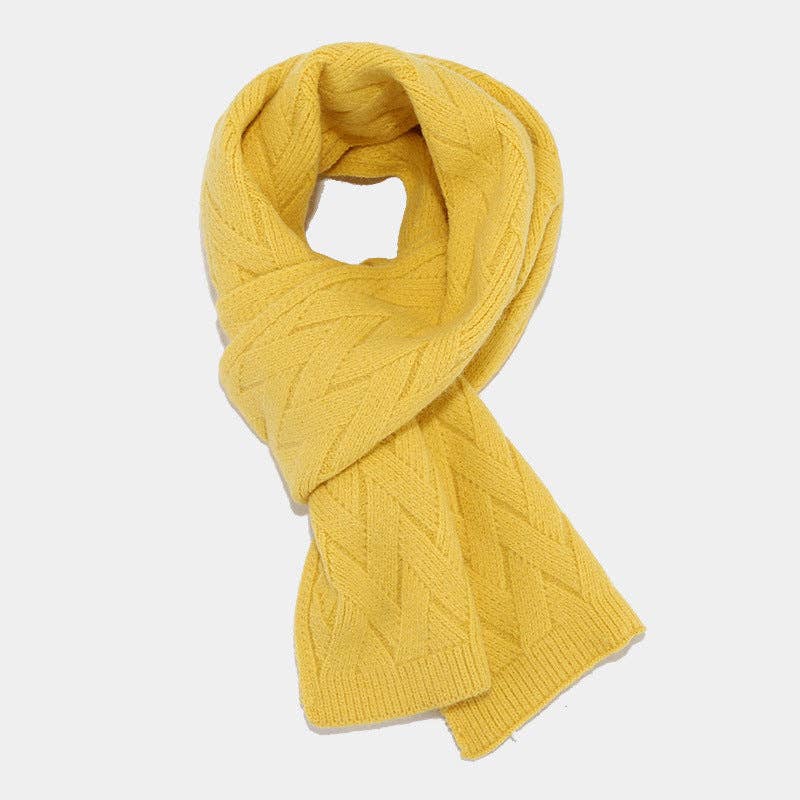 Dipped Shop - Wholesale Winter Accessory Set - Women's - 3PCS Solid Color Twist Hat & Scarf Sets DPHS034411