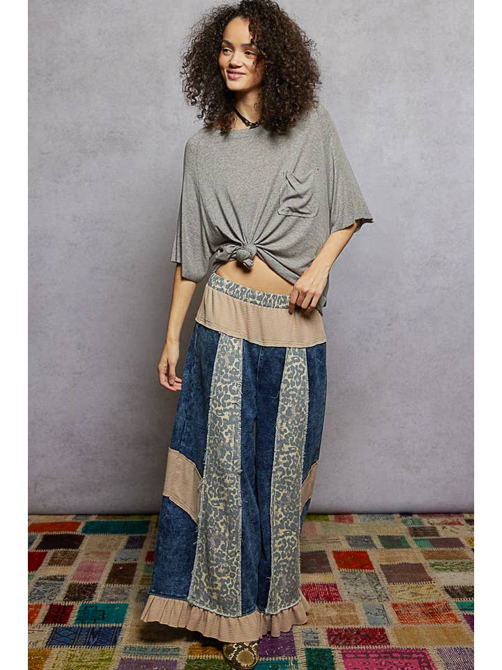 Pol Clothing - Wholesale Knit top – Women's - Vintage Washed Relaxed Fit Jersey Top Everyday Tee SALE4