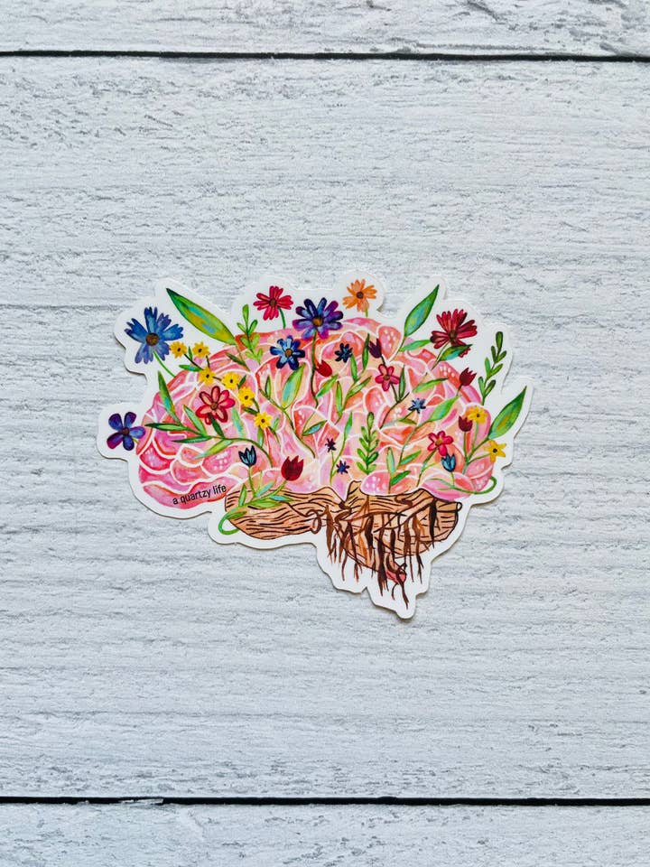 Neurodivergent Blooming Brain Sticker for wholesale by A Quartzy Life