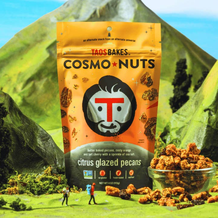 Taos Bakes - Wholesale Nuts - 4 oz CosmoNuts - Citrus Glazed Pecans0