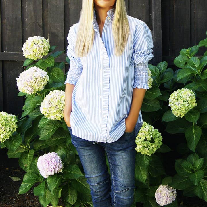 Poppy - Yarn Dyed Stripe Shirts for wholesale by Who's Charlie