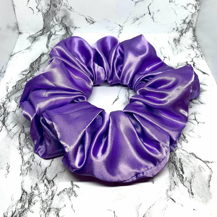 Coletero de seda morada para venta al por mayor de Enchanted Scrunch