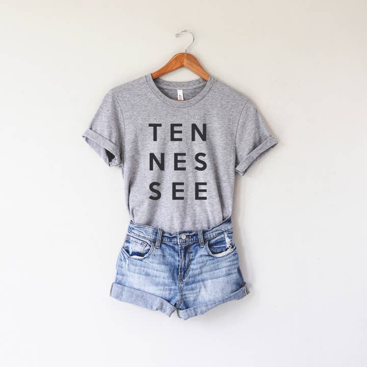 Tennessee Shirt - TENN Shirt - Nashville - Knoxville for wholesale by Humm & Willow