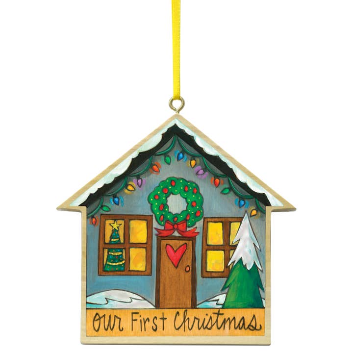 "Home for Christmas" Our First Christmas Ornament for wholesale by Sticks