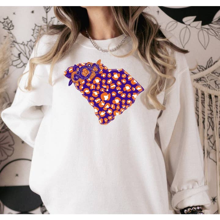 Orange and Purple SC, Clemson Graphic Tee or Sweatshirt for wholesale by Ashton Grove Ltd Co