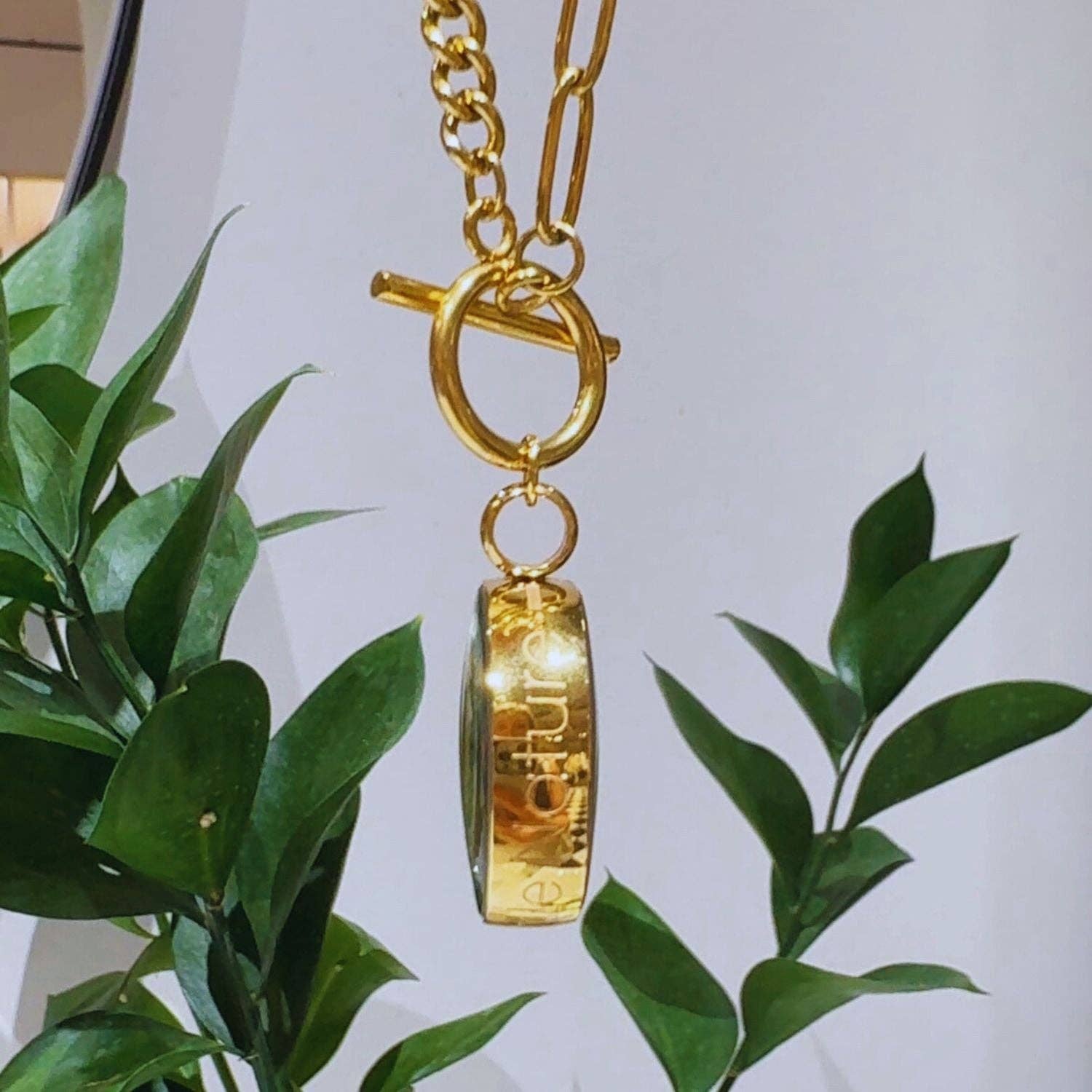 My Little Nature – Colar pingente/pendente por atacado – Colar artesanal folheado a ouro com areia natural da praia e fecho toggle4