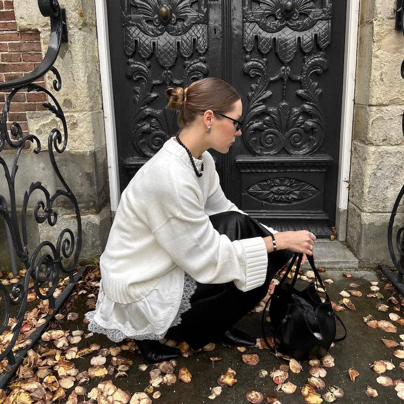 Amaré - Wholesale Beaded Bracelet - Obsidian & Pearl Bracelet – 8mm Beaded Gemstone Jewelry6