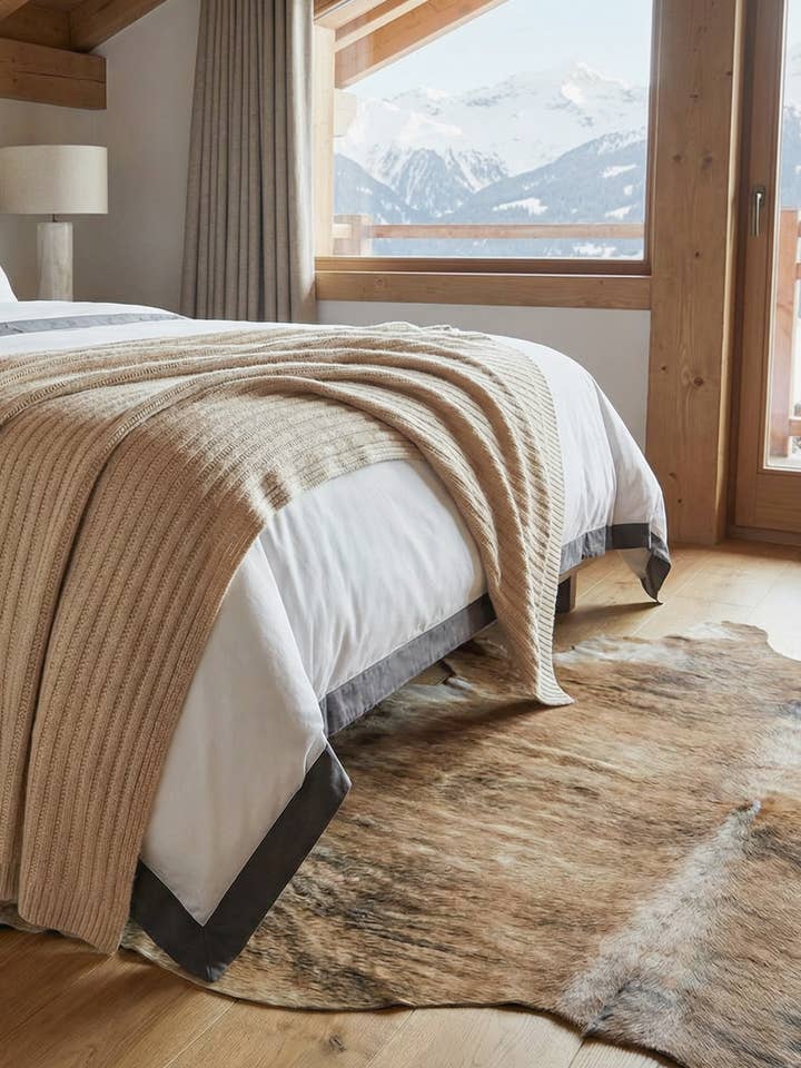 Textuur kasjmier plaid beige voor wholesale door bobbin & tricot