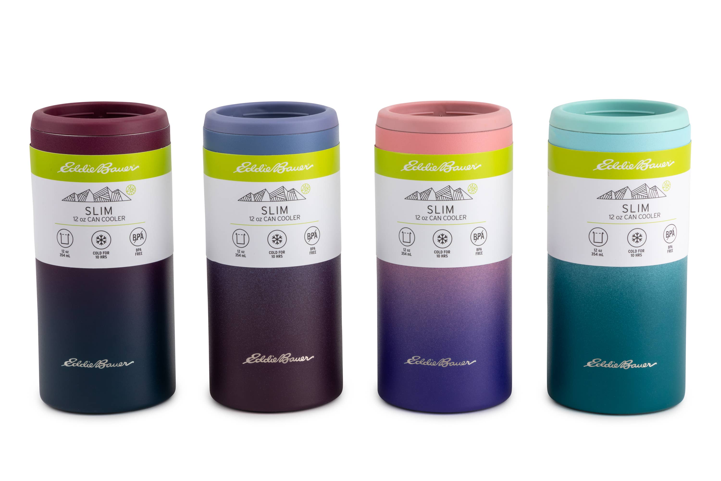 Core Home - Wholesale Drink Huggers & Koozies - 12oz Slim Can Coolie – Assorted Powder Ombre2