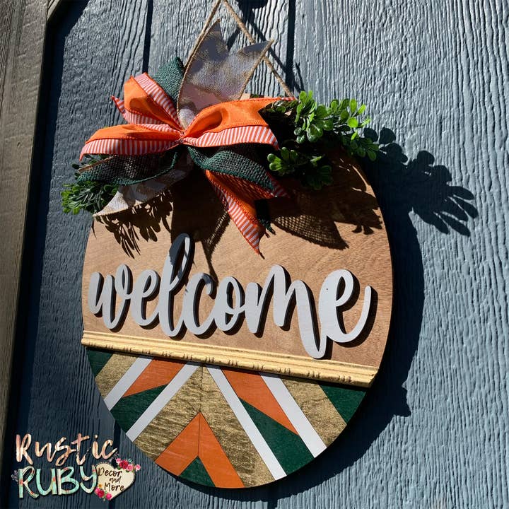 Rustic Ruby Decor and More LLC - Wholesale Door Hanger - Bronzed Geometric Door Hanger11