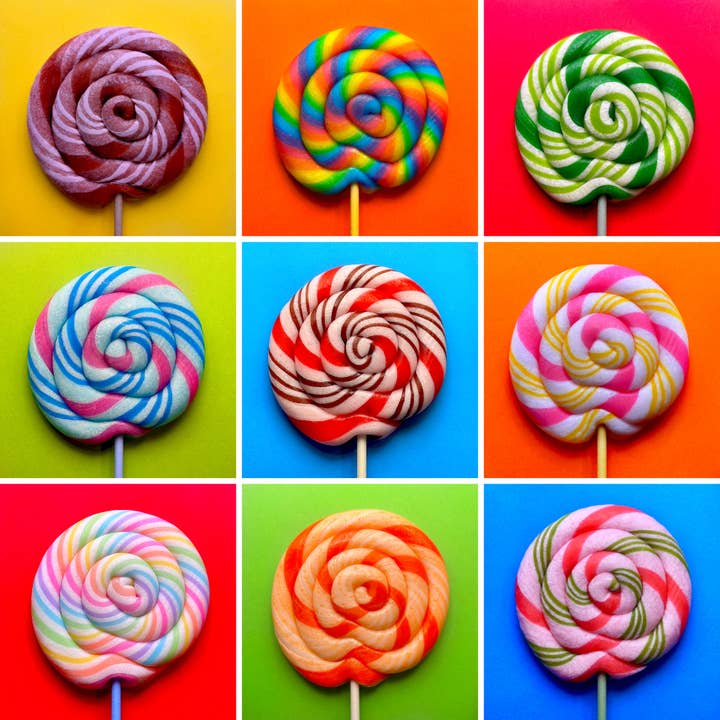 Volio’s Confections - Wholesale Lollipop - Assorted Handmade Whirl Pop - Case of 10
