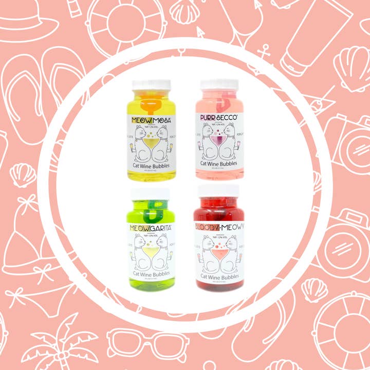 PetWineShop - Wholesale Pet Toy - Cat - Meowmosa Cat Wine Bubbles Non-Toxic Catnip Bubbles for Cats