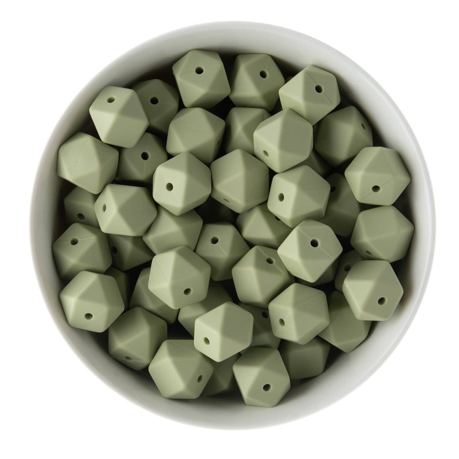 Cara & Co Silicone Craft Supply – wholesale Beads – 14mm Hexagon Silicone Beads24