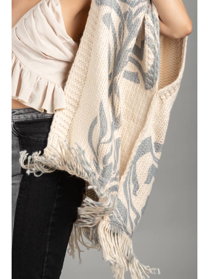 SAACHI - Wholesale Kimono - Women's - Knit Tassel Kimono