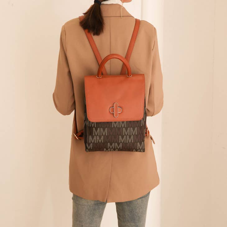 MKF Collection Kennedy Vegan Leather Women's Small Crossbody Satchel  Handbag by Mia K., Pink 