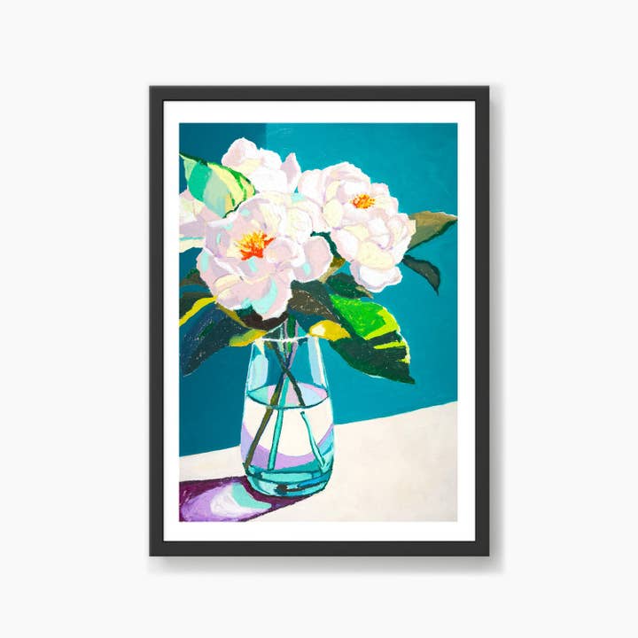 Julia Ockert - Wholesale Art Print - White Peonies Art Print3