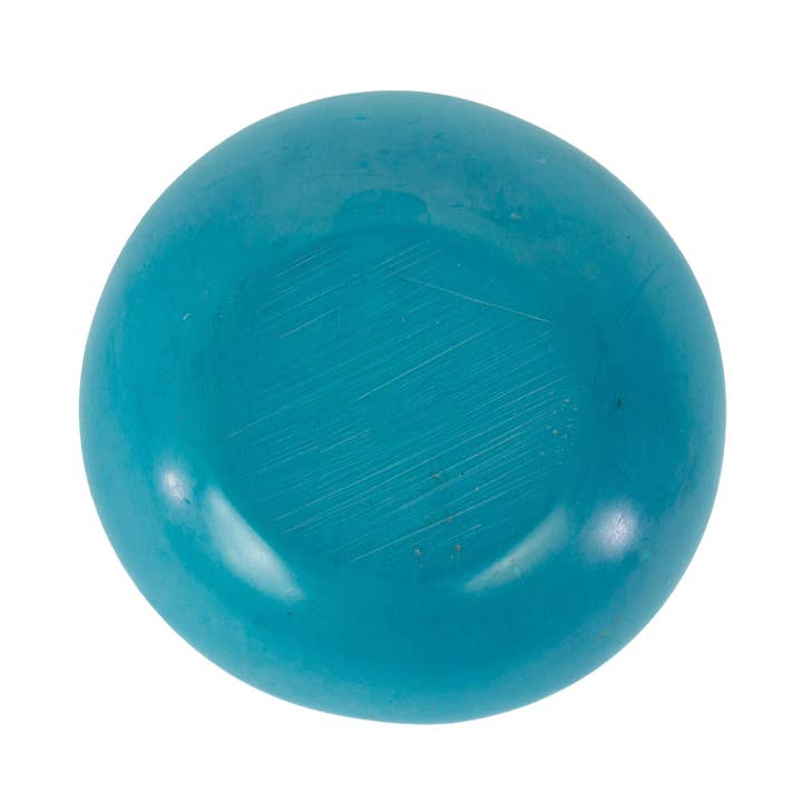 Global Crafts - Wholesale Jewelry Dish - 4-Pack - Painted Soapstone Carved Dish, Turquoise Etching
