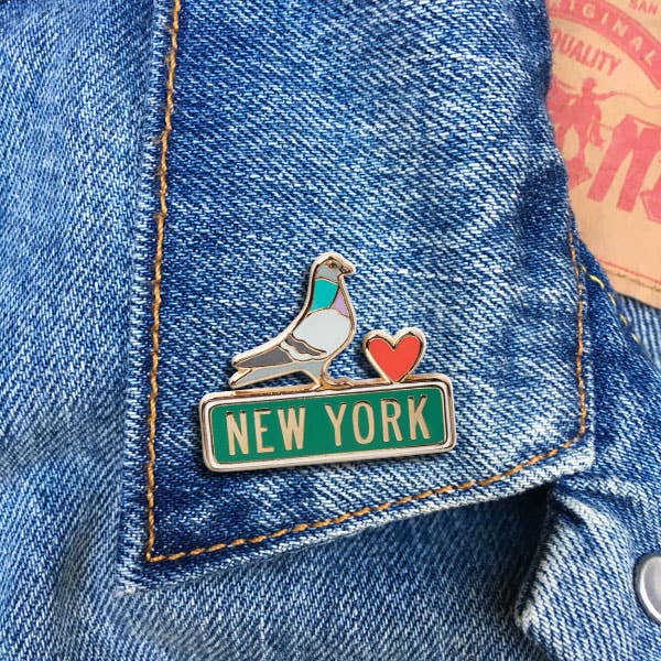 THE FOUND - Wholesale Lapel Pin/Button - New York City Pigeon Pin1
