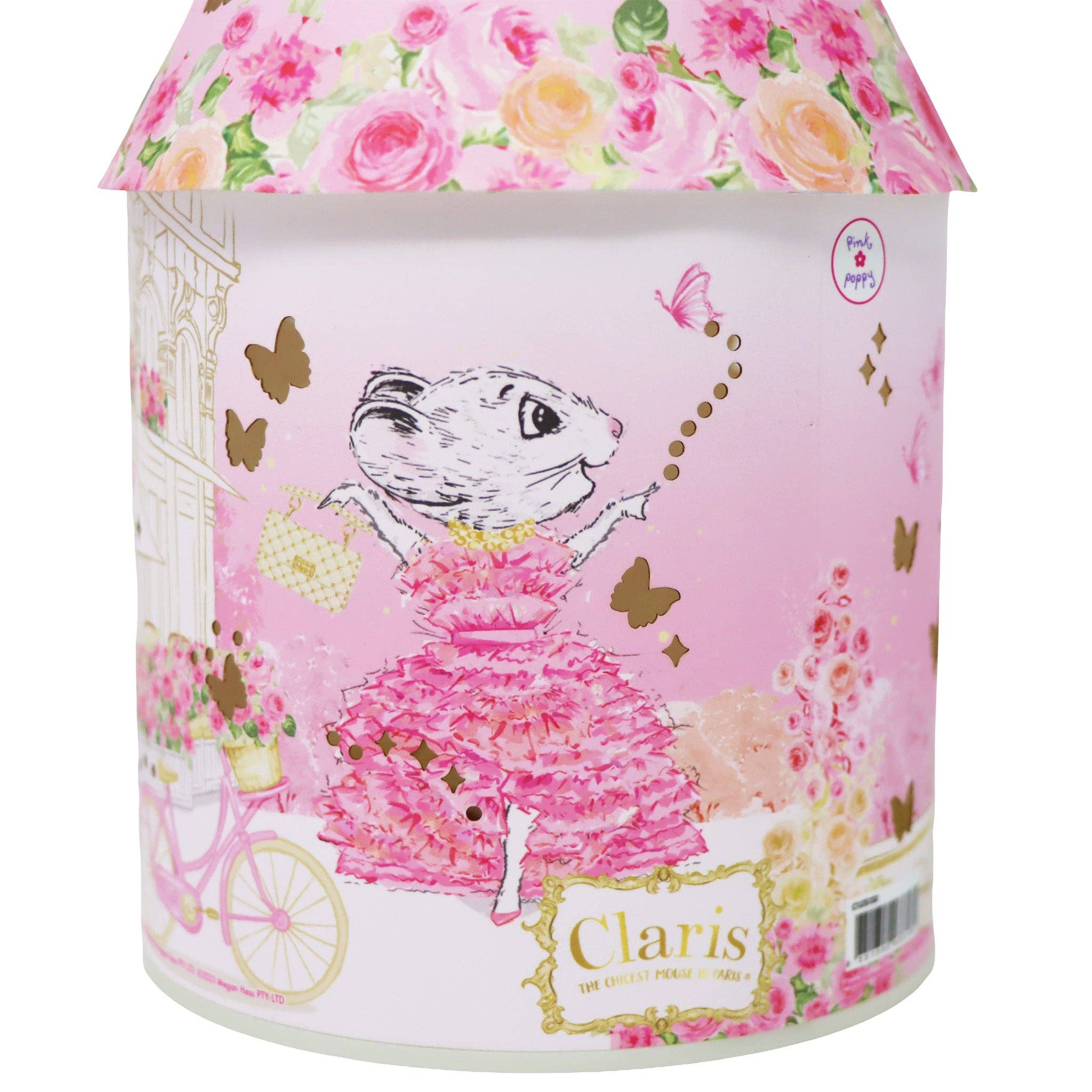 Pink Poppy USA - Vente Veilleuse - Enfant et bébé - Lanterne LED Claris The Chicest Mouse In Paris aux couleurs changeantes - (Taille du lot : 1)4