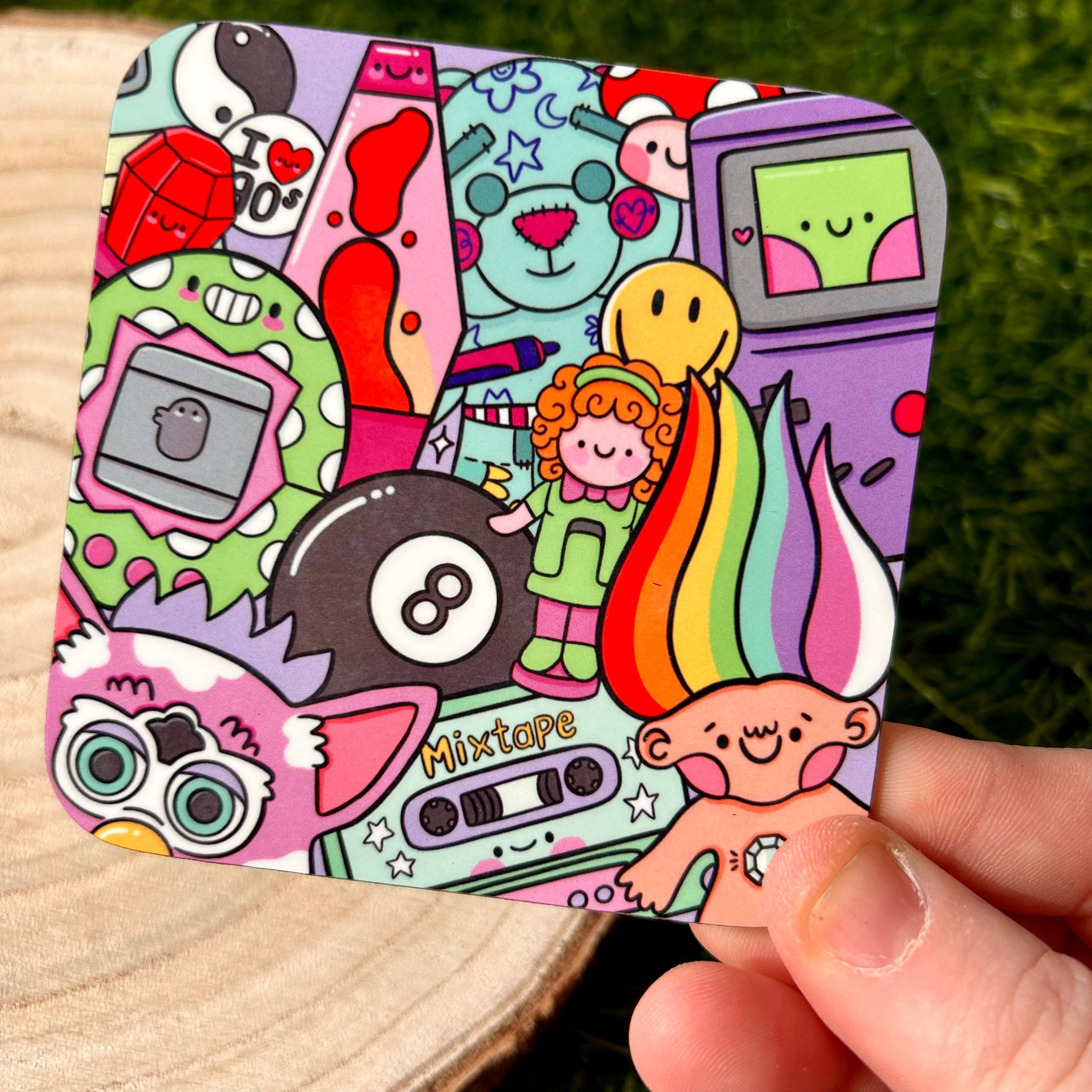 Kellylou – wholesale Coasters – 90's Nostalgia - Drinks Coaster1