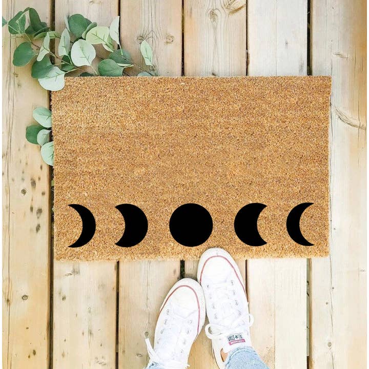 Moon Phases Doormat / Welcome Mat / Home Decor / Astrology for wholesale by Oak Vine Designs