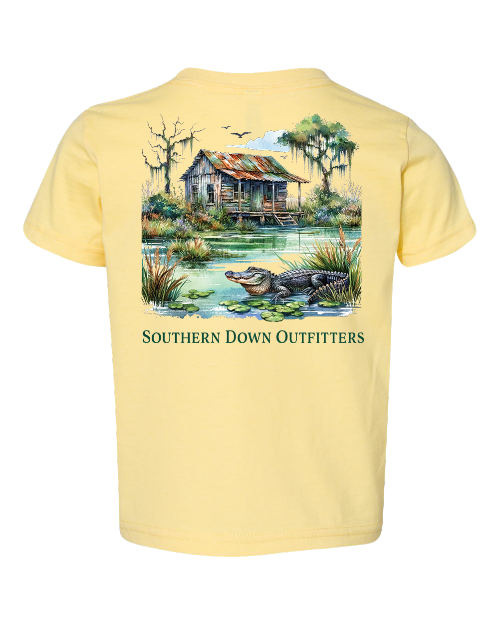 Southern Down Outfitters - Wholesale Screen Printed T-Shirt - Kids - Swamp Shack Toddler Tee0