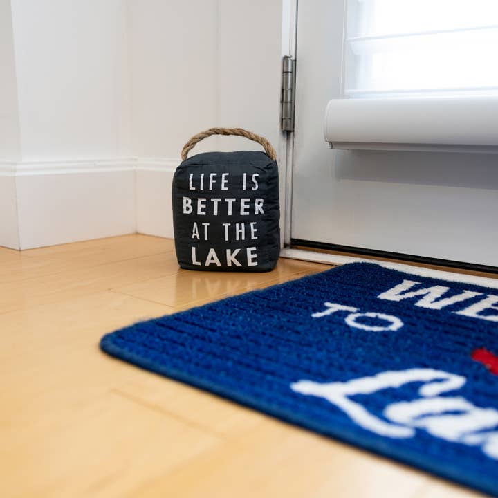 Pavilion - Wholesale Door stop - At the Lake - 5" x 6" Dark Gray Door Stopper2