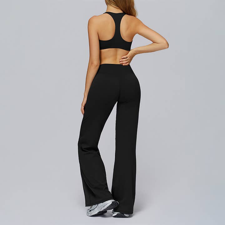 WONDERXFANS – wholesale Activewear set – Women′s – Sports bra+Loose sweatpants 2-piece set15