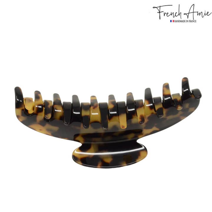 Parcelona - Wholesale Hair Clip - Women's - French Amie Contour Large 4 ¾” Celluloid Handmade Jaw Hair Claw Clip for Women10